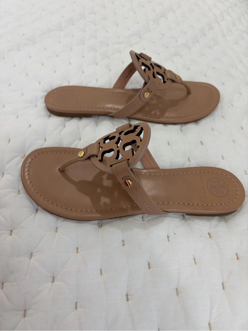 Tory Burch Miller sandal light makeup size 8 NIB